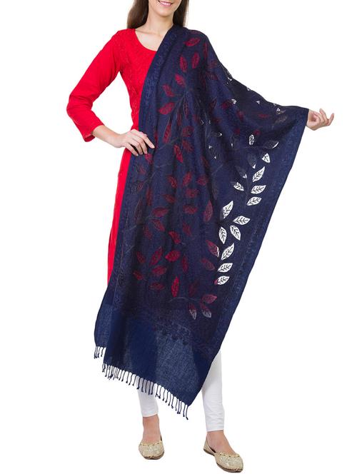 floral embroidered stole - 15637414 - Very Small Image - 1