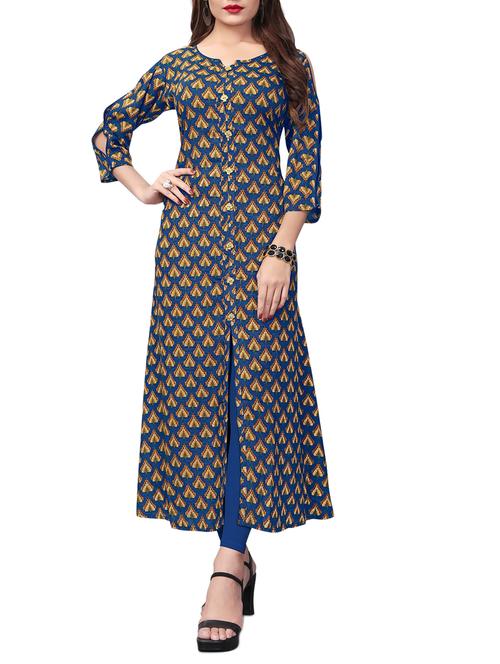 straight slit sleeves kurta - 15640305 - Very Small Image - 1