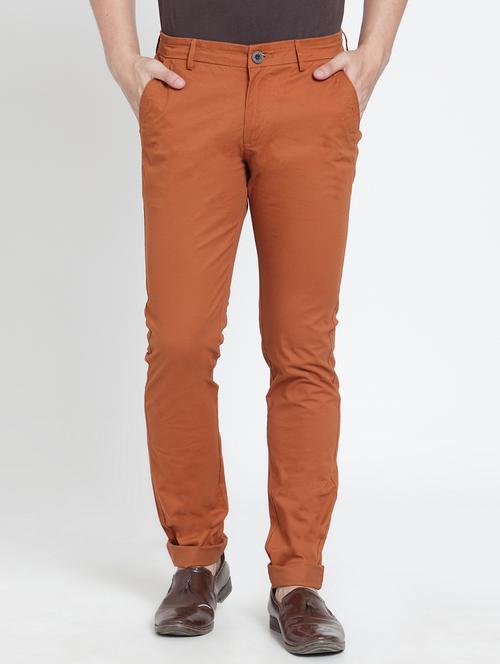 red cotton chinos - 15640823 - Very Small Image - 1