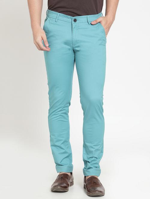 blue cotton chinos - 15640825 - Very Small Image - 1