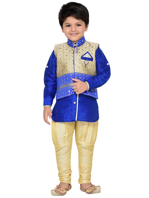 blue cotton kurta set - 15640912 - Very Small Image - 1