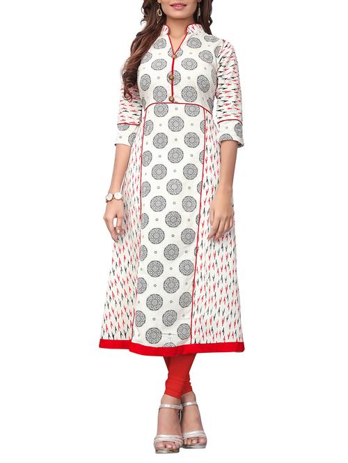 a-line printed kurta - 15641614 - Very Small Image - 1