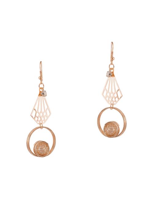 rose gold tone drop earrings - 15644926 - Very Small Image - 1