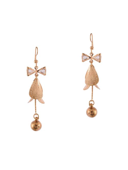 rose gold tone drop earrings - 15644940 - Very Small Image - 1
