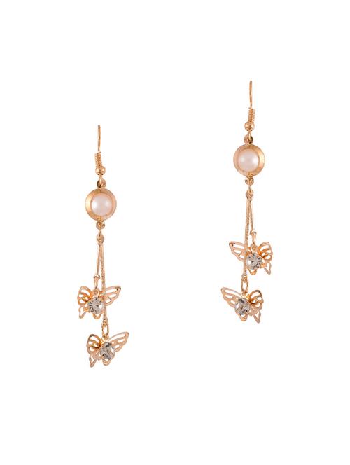 rose gold tone drop earrings - 15644978 - Very Small Image - 1