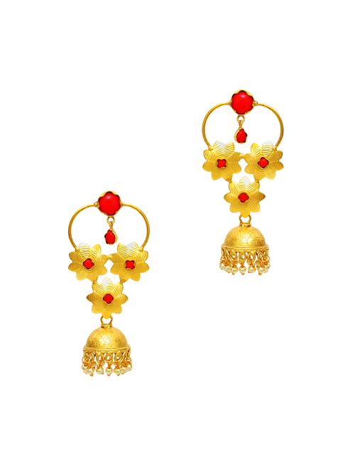 Gold Tone Jhumka - 15645740 - Very Small Image - 1