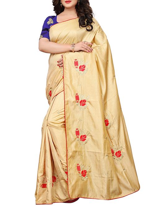conversational  embroidered saree with blouse - 15647109 - Very Small Image - 1