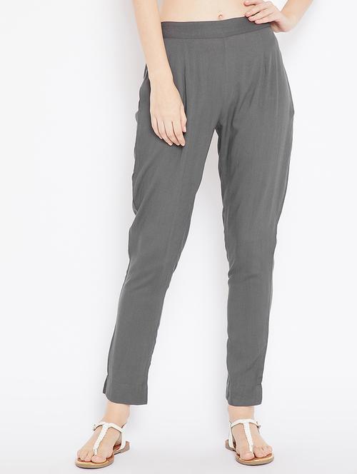 high waist flat front trouser - 15648810 - Very Small Image - 1