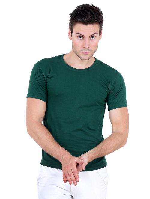 green cotton blend t-shirt - 15649451 - Very Small Image - 1