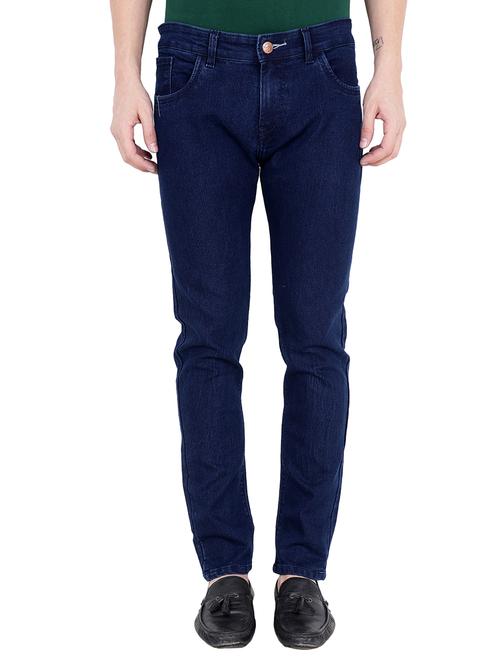 dark blue denim plain jeans - 15649469 - Very Small Image - 1