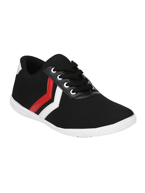 black canvas lace up sneakers - 15650271 - Very Small Image - 1