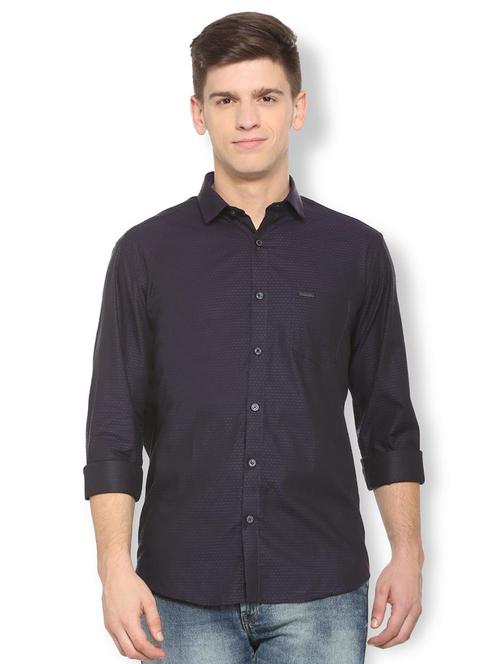 purple cotton casual shirt - 15650762 - Very Small Image - 1