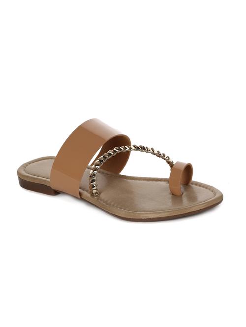 beige one toe sandals - 15650817 - Very Small Image - 1
