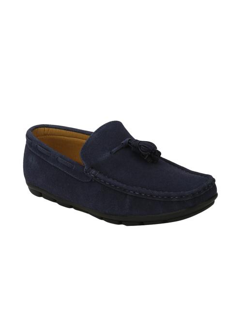 navy suede slip on loafers - 15652260 - Very Small Image - 1