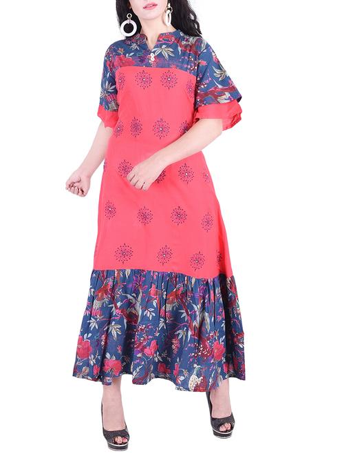 a-line bell sleeves kurta - 15652364 - Very Small Image - 1
