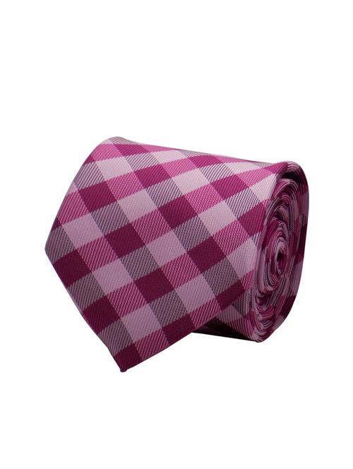 pink micro fiber tie with cufflinks & pocketsquare - 15653567 - Very Small Image - 1