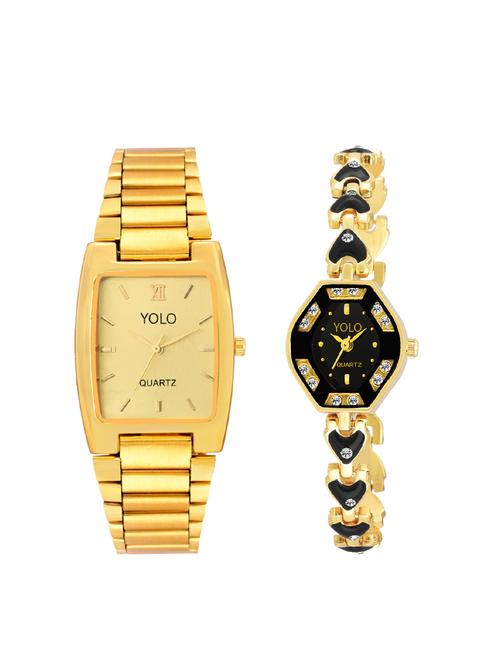set of 2 analog couple watch-(ycp-027) - 15653698 - Very Small Image - 1