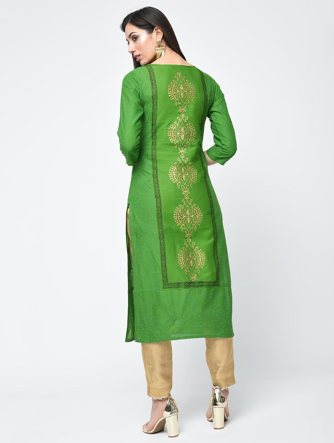 women's straight kurta - 15654160 - Zoom Image - 2