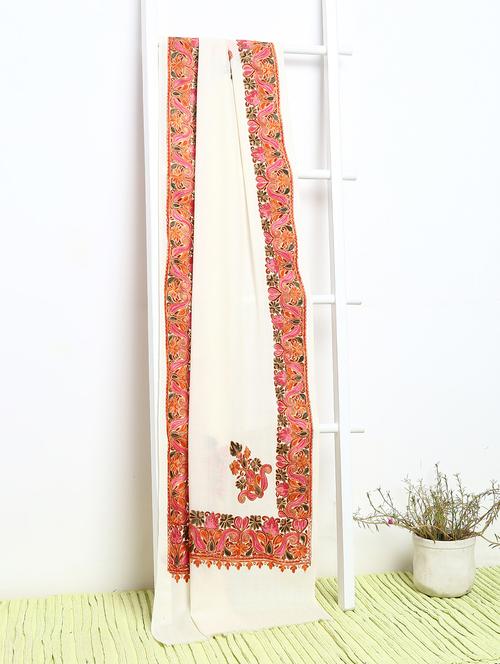 pashmina embroidered shawl - 15655411 - Very Small Image - 1