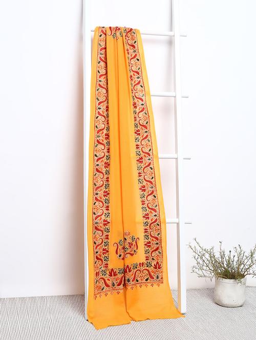 pashmina embroidered shawl - 15655413 - Very Small Image - 1