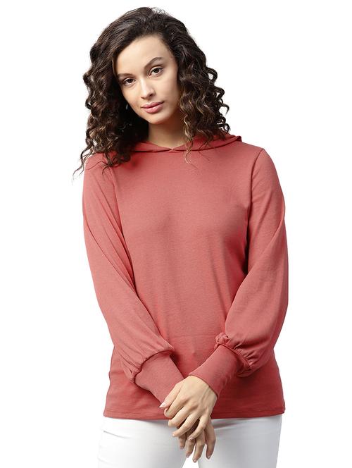 rose pink hooded sweatshirt - 15656458 - Very Small Image - 1