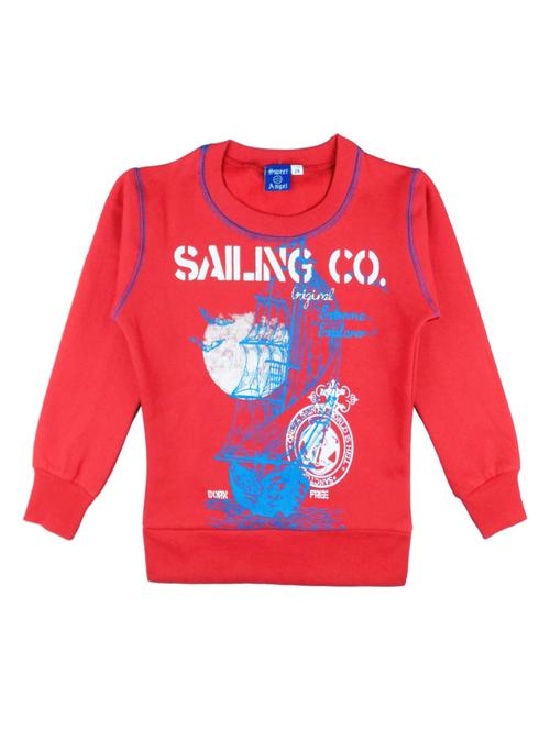 red cotton sweatshirt - 15659706 - Very Small Image - 1