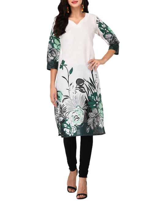 printed straight kurta - 15660854 - Very Small Image - 1