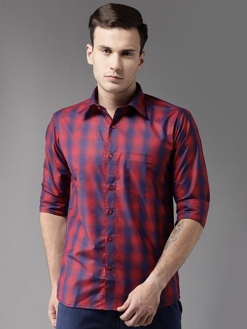 red cotton casual shirt - 15669808 - Very Small Image - 1