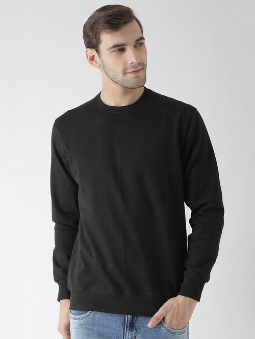 black fleece sweatshirt - 15670925 - Very Small Image - 1