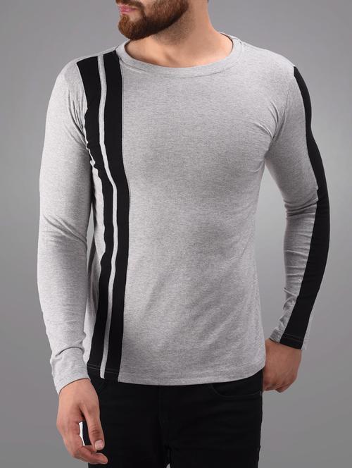 grey cotton t-shirt - 15672175 - Very Small Image - 1