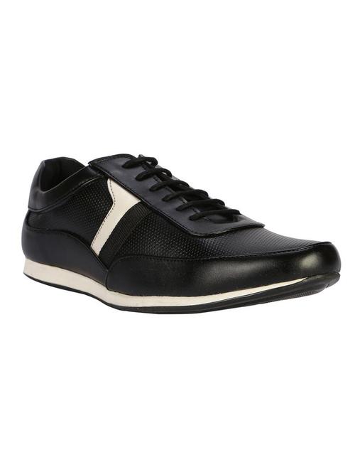 black leatherette lace up shoes - 15673007 - Very Small Image - 1