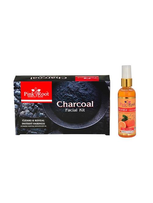 pink root orange face wash with charcoal kit - 15674277 - Very Small Image - 1