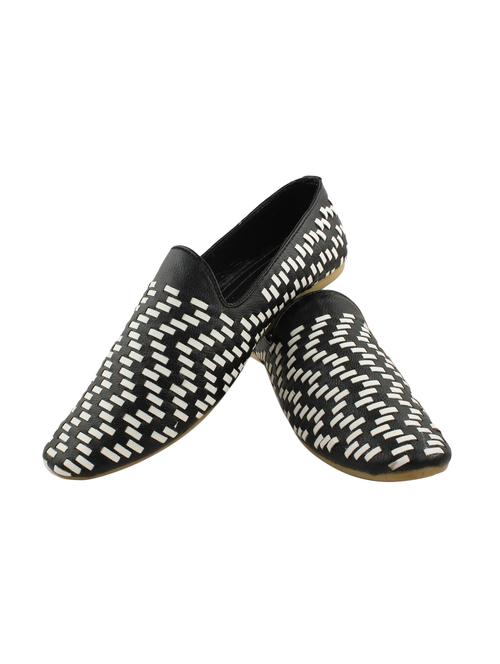 black leatherette casual slip ons - 15675211 - Very Small Image - 1