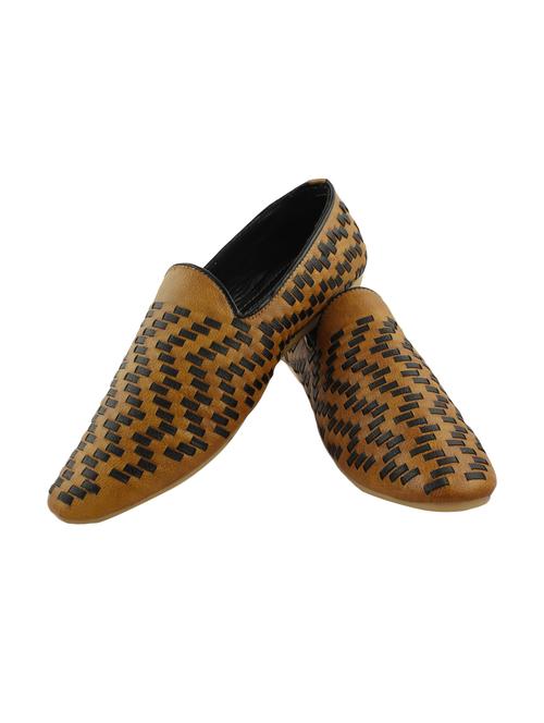 tan leatherette casual slip ons - 15675213 - Very Small Image - 1