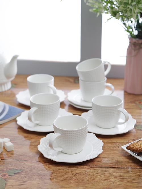heliotrope cup and saucer set of 12pcs - 15675320 - Very Small Image - 1