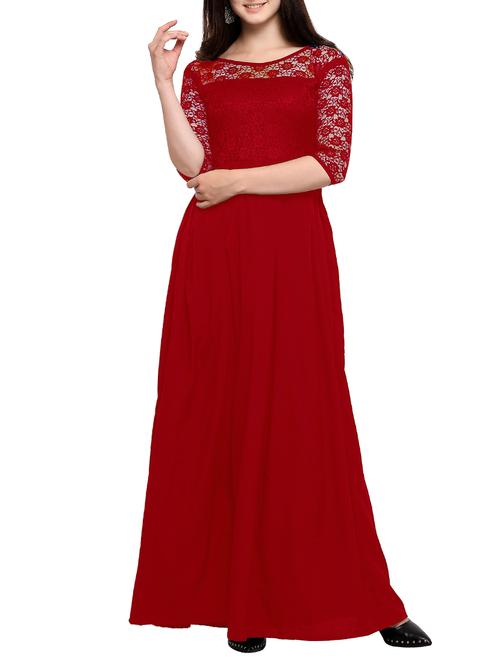 women's fit & flare maxi dress - 15675422 - Very Small Image - 1