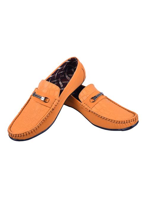 beige leatherette slip on loafers - 15675426 - Very Small Image - 1