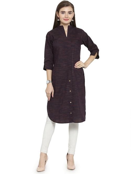 women's straight kurta - 15675748 - Very Small Image - 1