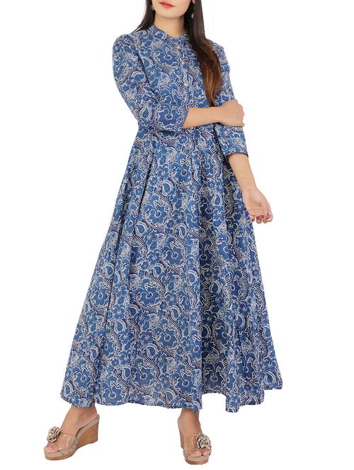 printed flared kurta - 15676483 - Very Small Image - 1