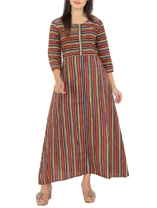 stripes a-line kurta - 15676485 - Very Small Image - 1