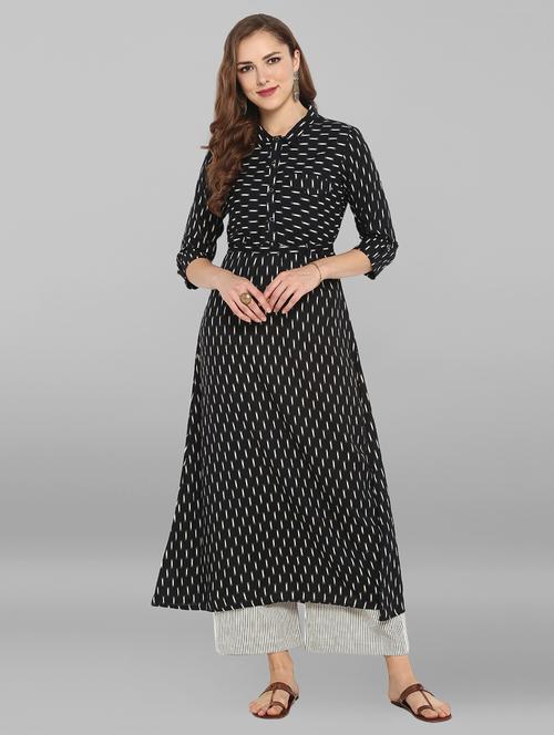 printed a-line kurta - 15676557 - Very Small Image - 1
