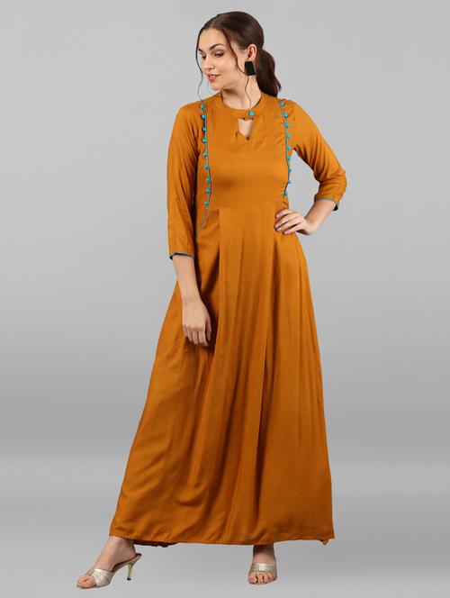 princess cut a-line kurta - 15676591 - Very Small Image - 1