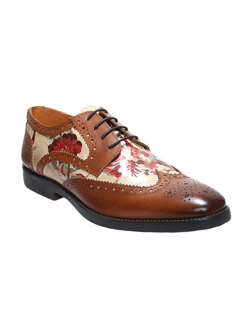 brown leather lace up shoes - 15677683 - Very Small Image - 1