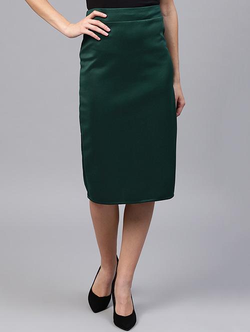 navy blue side slit skirt - 15678887 - Very Small Image - 1