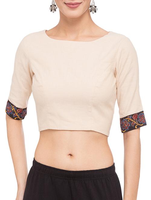 printed backless blouse - 15679094 - Very Small Image - 1