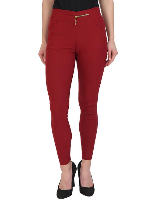 high waist solid jegging - 15679607 - Very Small Image - 1