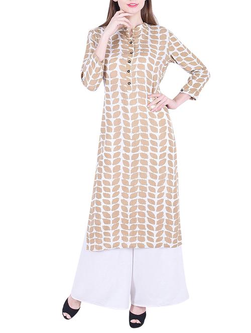 printed straight kurta - 15681200 - Very Small Image - 1