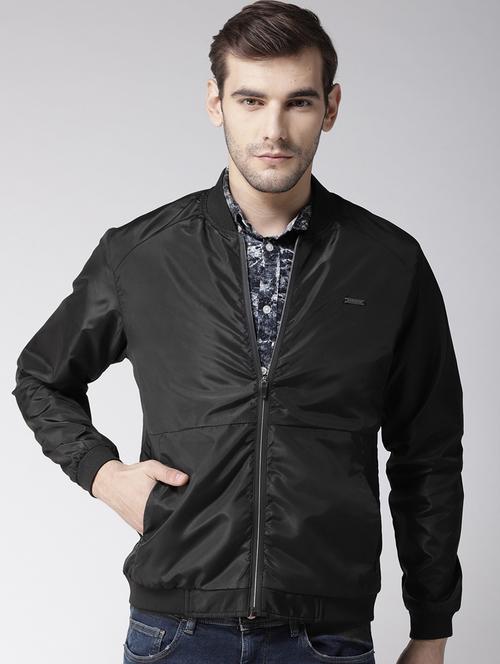 black polyester bomber jacket - 15681760 - Very Small Image - 1