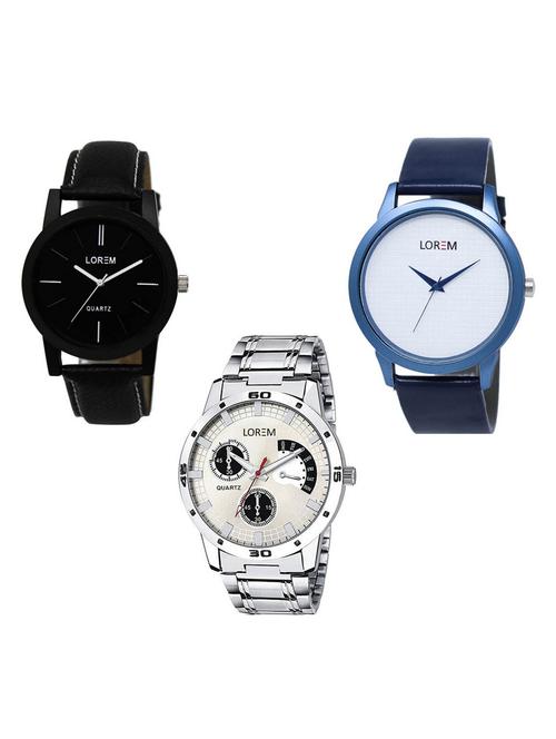 set of 3 analog watch combo -(lk-05-33-101) - 15684612 - Very Small Image - 1