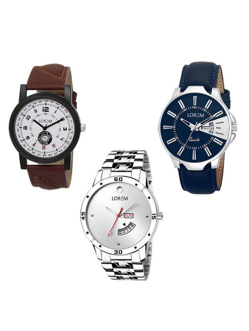 set of 3 analog watch combo -(lk-11-23-103) - 15685771 - Very Small Image - 1